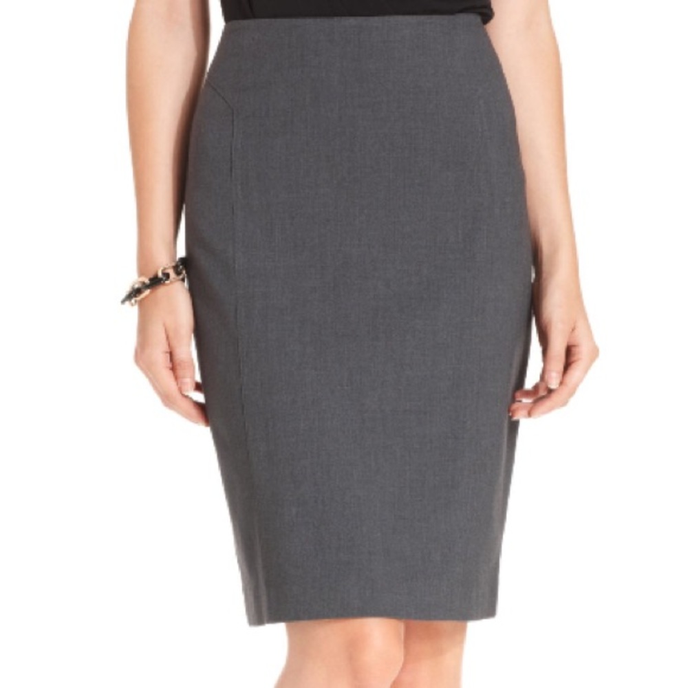 Charcoal pencil skirt